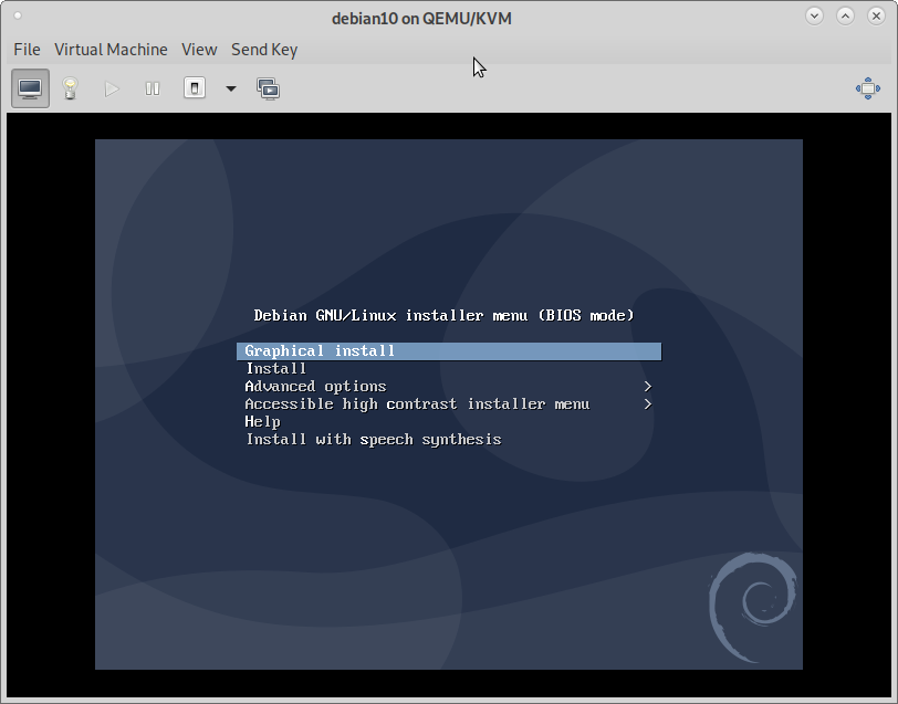 Debian Install Screen